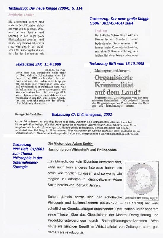 Leseproben aus dem Ressort Wirtschaft Leseproben aus dem Ressort Wirtschaft