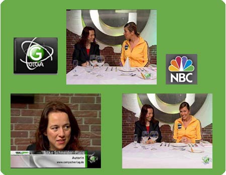 Bilder vom TV-Interview im Sender Giga und NBC Fotos vom TV-Interview im Sender Giga und NBC